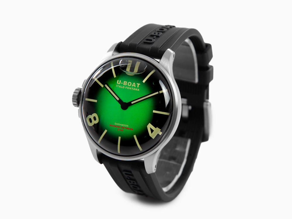 Reloj de Cuarzo U-Boat Capsoil Darkmoon Soleil Green SS, 44 mm, 8702/B