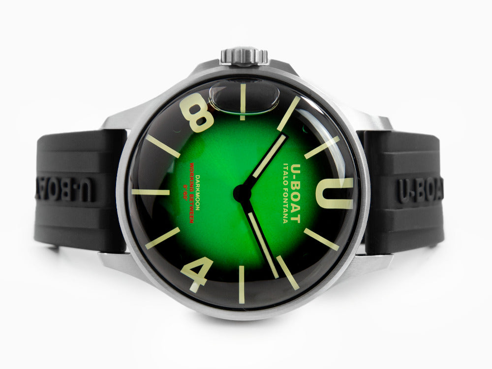 Reloj de Cuarzo U-Boat Capsoil Darkmoon Soleil Green SS, 44 mm, 8702/B