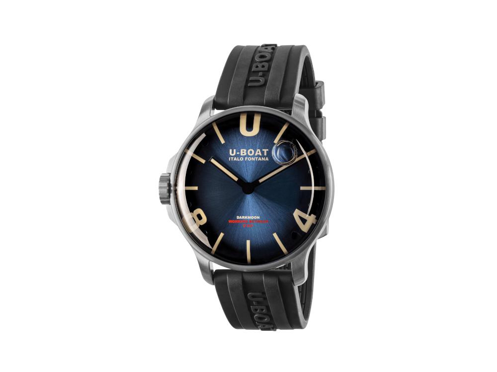 Reloj de Cuarzo U-Boat Capsoil Darkmoon Soleil Blue SS, 44 mm, 8704