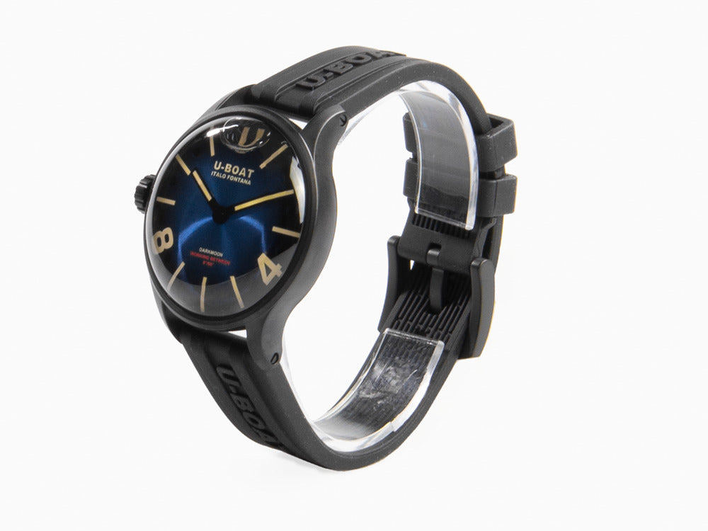 Reloj de Cuarzo U-Boat Capsoil Darkmoon, Acero Inoxidable PVD, 40 mm, Azul, 9020