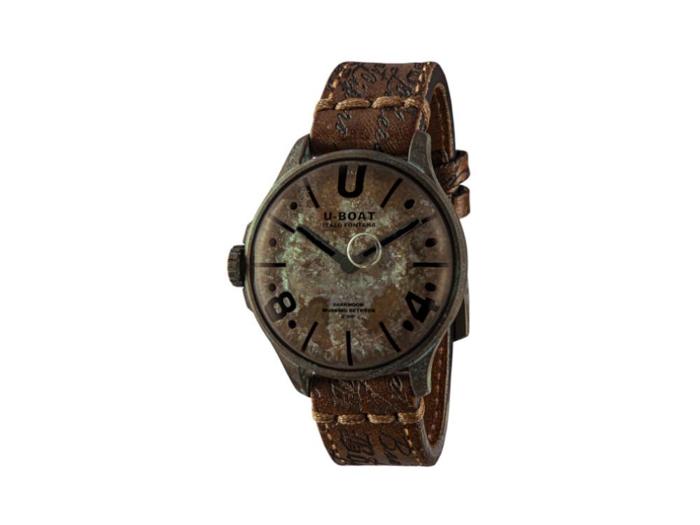 Reloj de Cuarzo U-Boat Capsoil Darkmoon Unico, Acero Inoxidable PVD, 44 mm, 9600