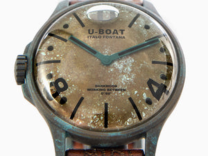 Reloj de Cuarzo U-Boat Capsoil Darkmoon Unico, Acero Inoxidable PVD, 44 mm, 9600