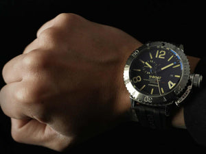 Reloj Automático U-Boat Sommerso, Acero de Damasco, 46mm, Edición Limitada, 9988