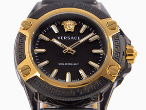 Reloj de Cuarzo Versace Icon Active Indiglo, Policarbonato, 43mm, VE6E00123