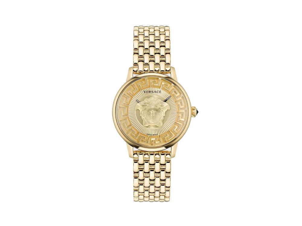 Reloj de Cuarzo Versace Medusa Alchemy, PVD Oro, Dorado, 38 mm, VE6F00623