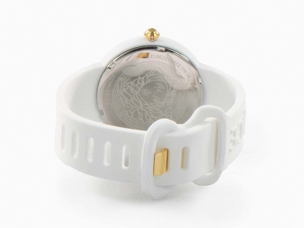 Reloj de Cuarzo Versace Medusa Pop, Silicona, Blanco, 39 mm, VE6G00123