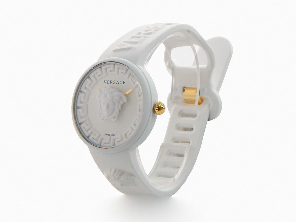 Reloj de Cuarzo Versace Medusa Pop, Silicona, Blanco, 39 mm, VE6G00123