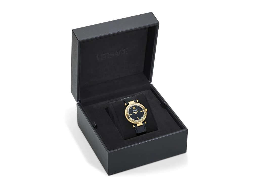 Reloj de Cuarzo Versace Reve, PVD Oro, Negro, 35 mm, Cristal Zafiro, VE8B00224