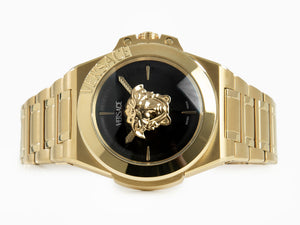 Reloj de Cuarzo Versace HerA, PVD Oro, Negro, 37 mm, Cristal Zafiro, VE8D00624