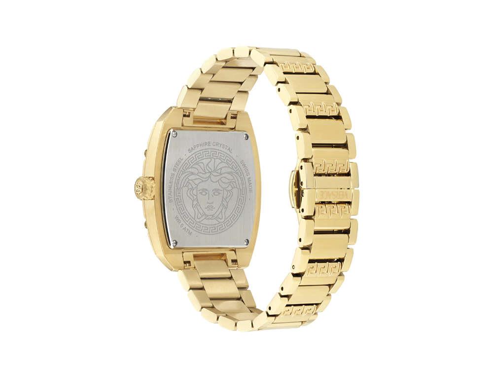 Reloj de Cuarzo Versace Dominus Lady, PVD Oro, Negro, 44,8mm x 36mm, VE8K00524