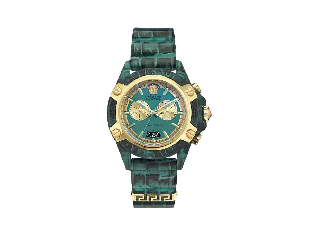 Reloj de Cuarzo Versace Icon Active, Policarbonato, Azul, 44 mm, VE8P00324