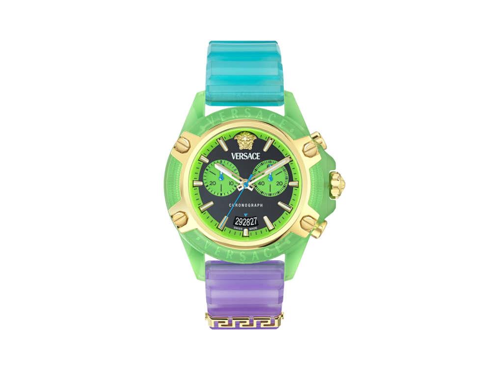 Reloj de Cuarzo Versace Icon Active Chrono, Policarbonato, 44 mm, VE8P00524