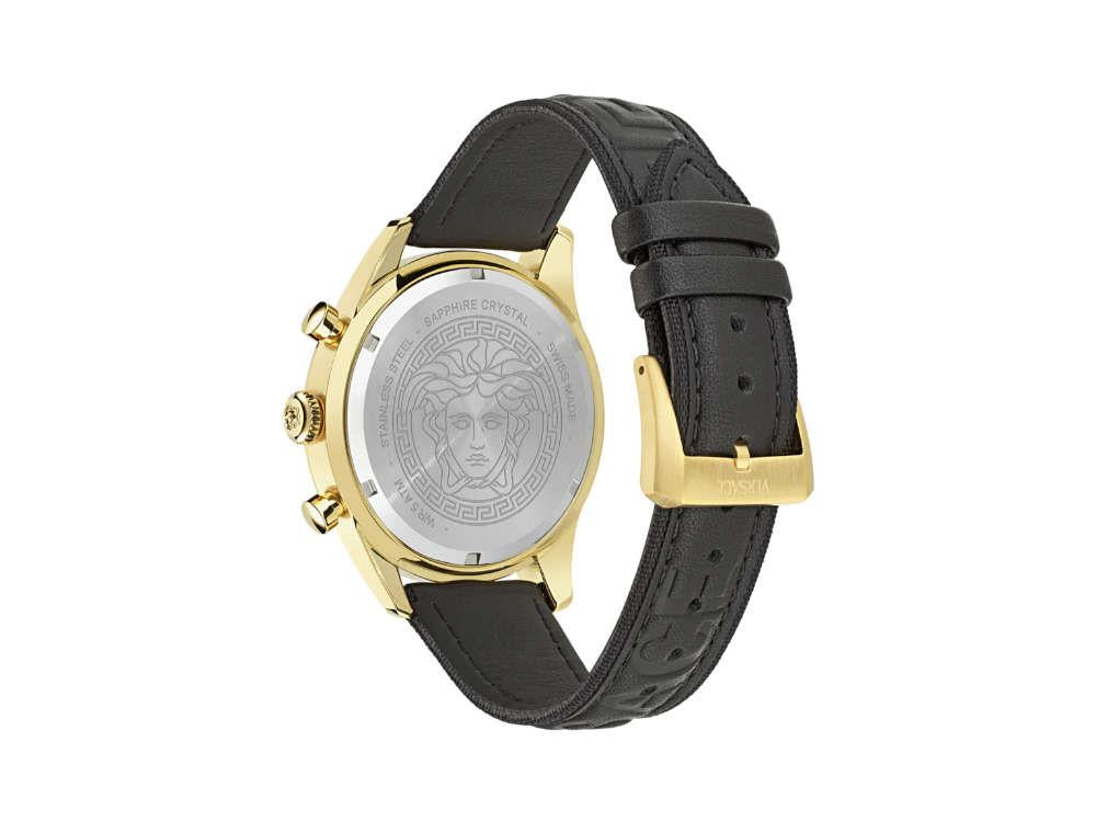 Reloj de Cuarzo Versace Chrono Master, PVD Oro, Negro, 44 mm, VE8R00224