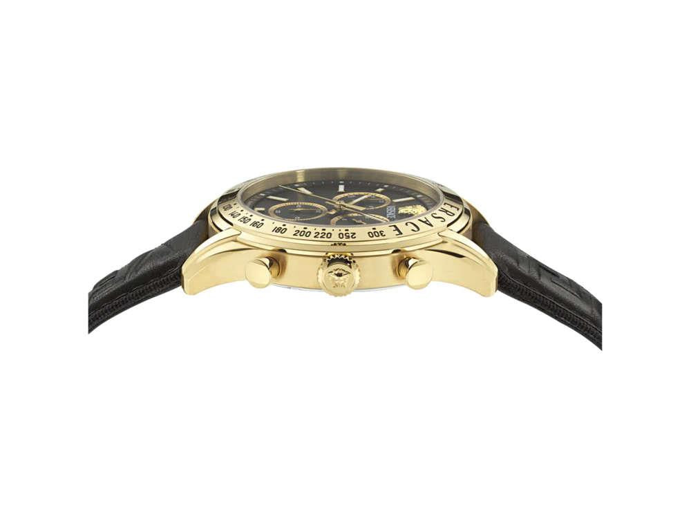 Reloj de Cuarzo Versace Chrono Master, PVD Oro, Negro, 44 mm, VE8R00224