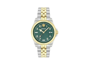 Reloj de Cuarzo Versace Anteo, PVD Oro, Verde, 41 mm, Cristal Zafiro, VE9H00524