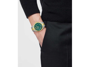 Reloj de Cuarzo Versace Anteo, PVD Oro, Verde, 41 mm, Cristal Zafiro, VE9H00524