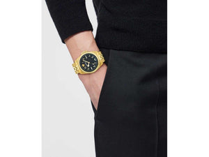 Reloj de Cuarzo Versace Anteo, PVD Oro, Negro, 41 mm, Cristal Zafiro, VE9H00624