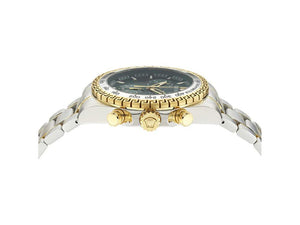 Reloj de Cuarzo Versace Chrono X, Acero reciclado, Verde, 44 mm, VE9K00424