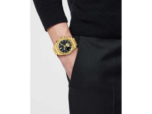 Reloj de Cuarzo Versace Chrono X, Acero reciclado, Negro, 44 mm, VE9K00524