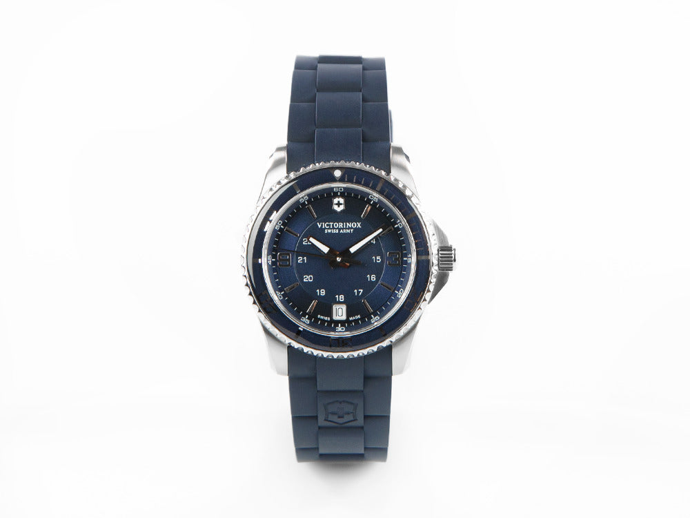 Reloj de Cuarzo Victorinox Maverick Ladies, Azul, 34 mm, Caucho, V241610