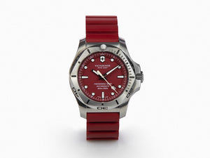 Reloj de Cuarzo Victorinox I.N.O.X., Rojo, 45 mm, Correa de caucho, V241736