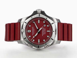 Reloj de Cuarzo Victorinox I.N.O.X., Rojo, 45 mm, Correa de caucho, V241736