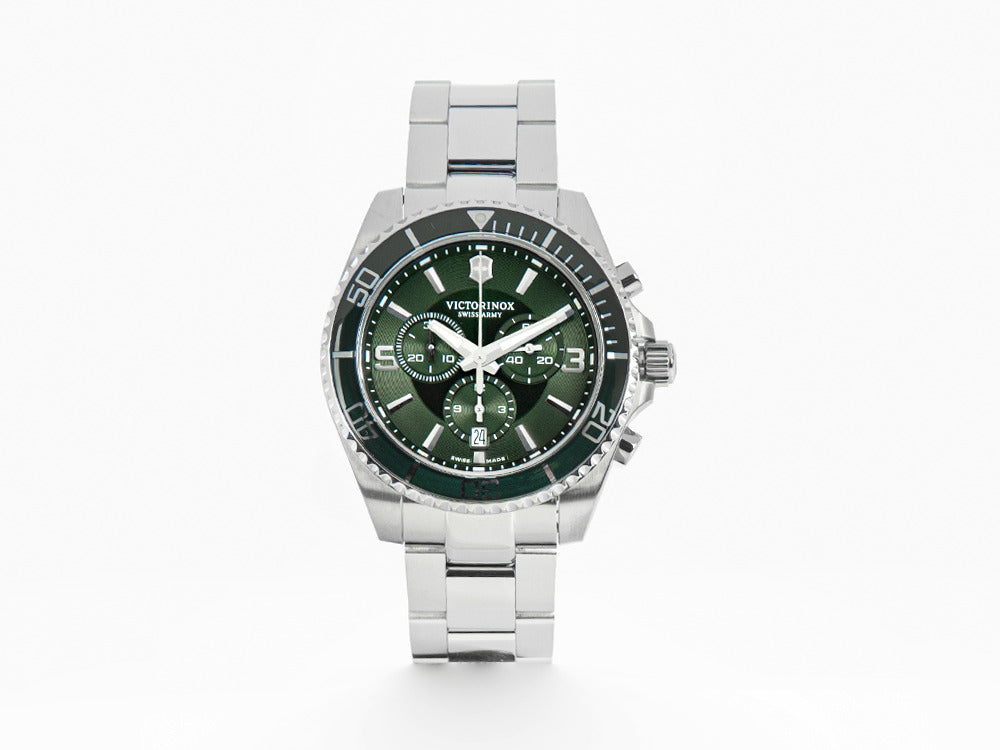 Reloj de Cuarzo Victorinox Maverick Chronograph, Verde, 43 mm, V241946