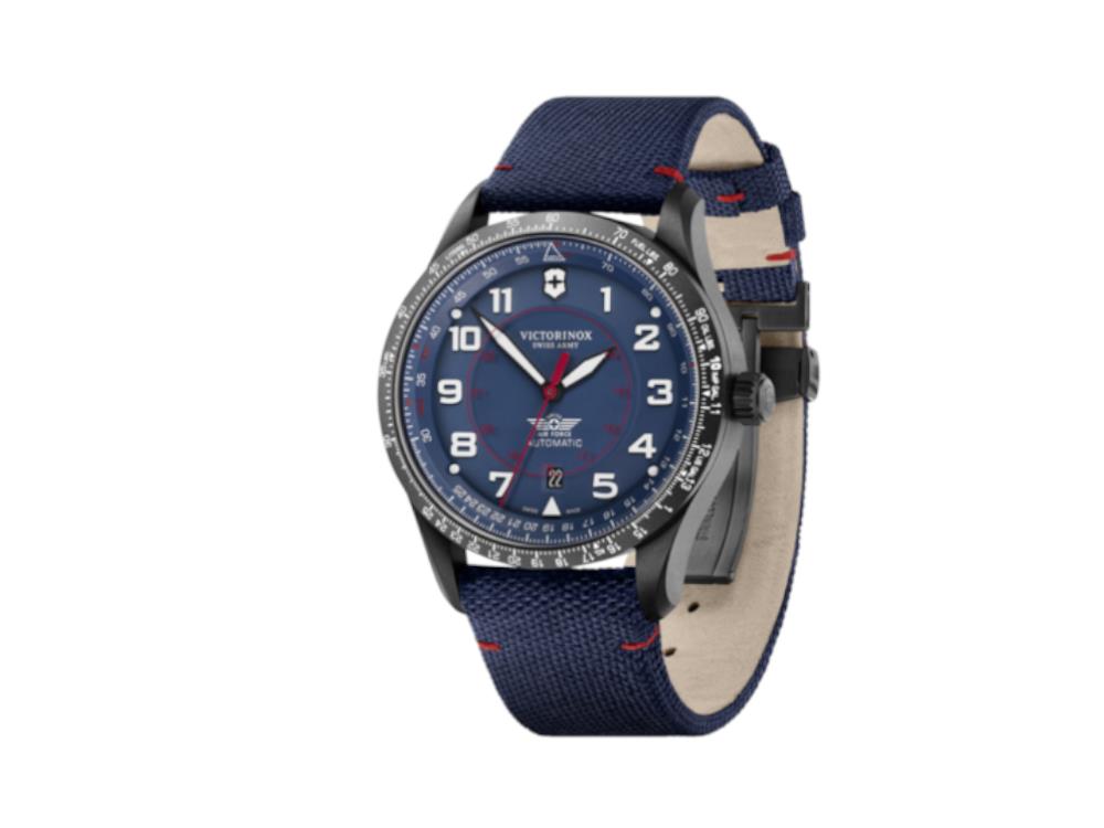 Reloj Automático Victorinox Airboss, Acero Inoxidable 316L, Azul, 42 mm, V241998