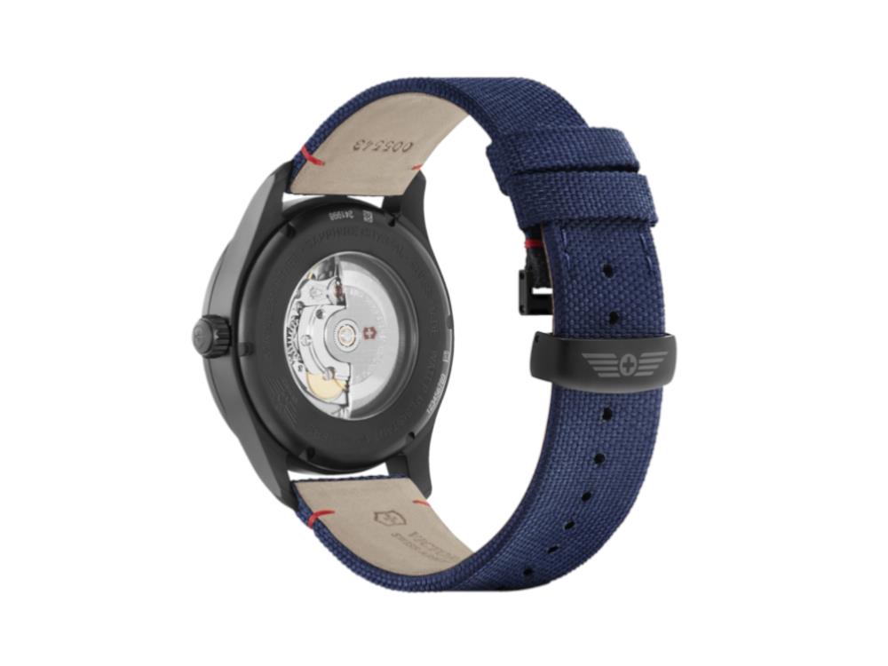 Reloj Automático Victorinox Airboss, Acero Inoxidable 316L, Azul, 42 mm, V241998