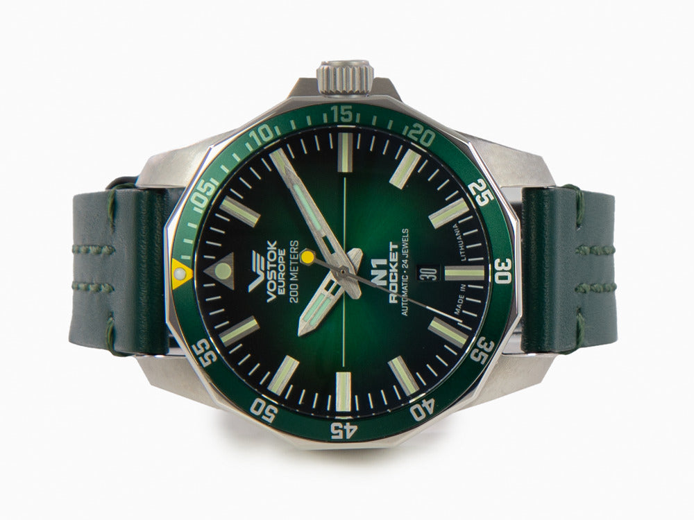 Reloj Automático Vostok Europe Rocket N-1, Verde, 46 mm, NH35-225A710