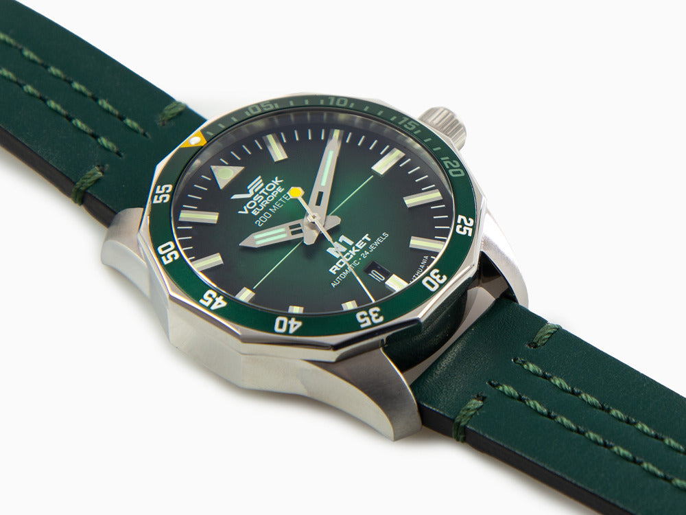 Reloj Automático Vostok Europe Rocket N-1, Verde, 46 mm, NH35-225A710