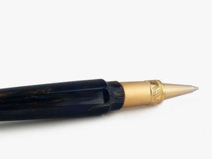 Roller Visconti Mirage Mythos Zeus, Resina inyectada, PVD Oro, Azul KP07-09-RB