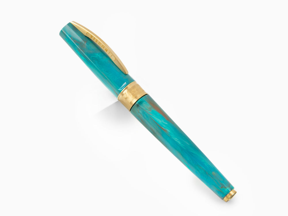 Pluma Estilográfica Visconti Mirage Mythos Athena, PVD Oro, KP07-15-FP