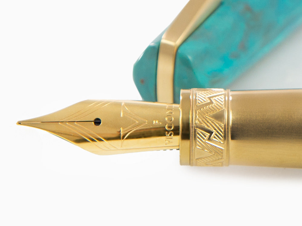 Pluma Estilográfica Visconti Mirage Mythos Athena, PVD Oro, KP07-15-FP