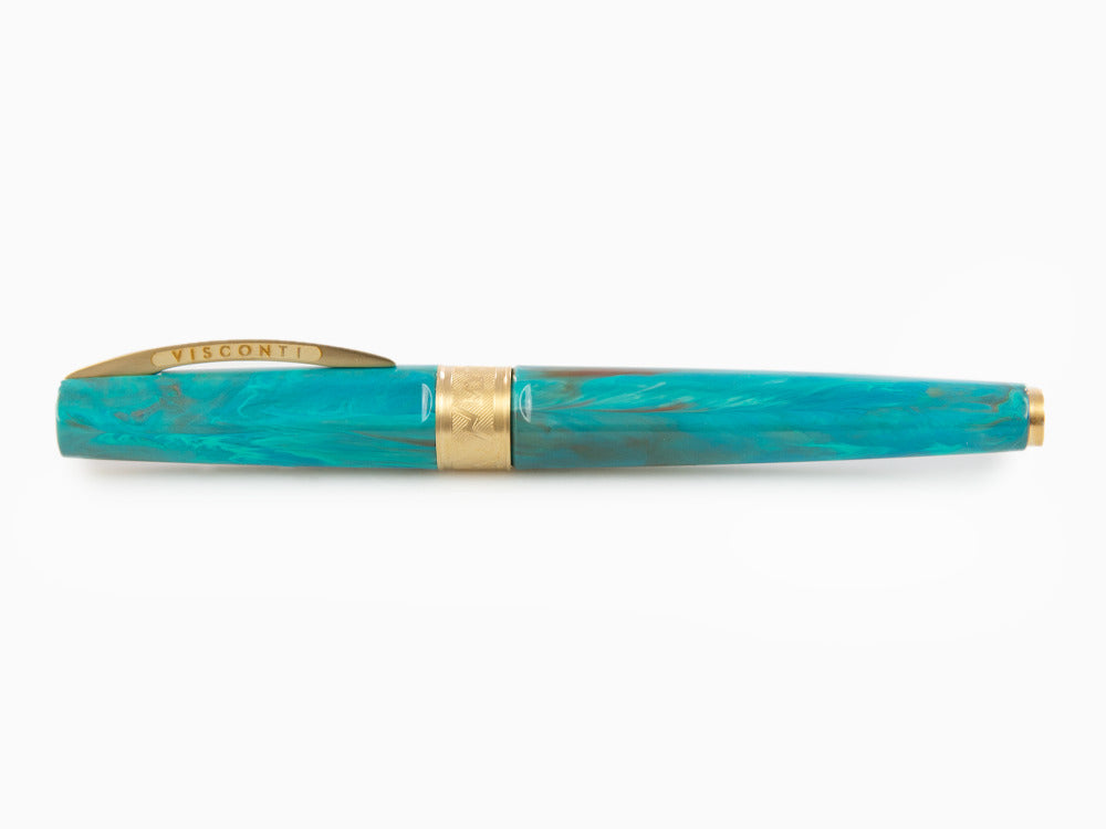 Pluma Estilográfica Visconti Mirage Mythos Athena, PVD Oro, KP07-15-FP