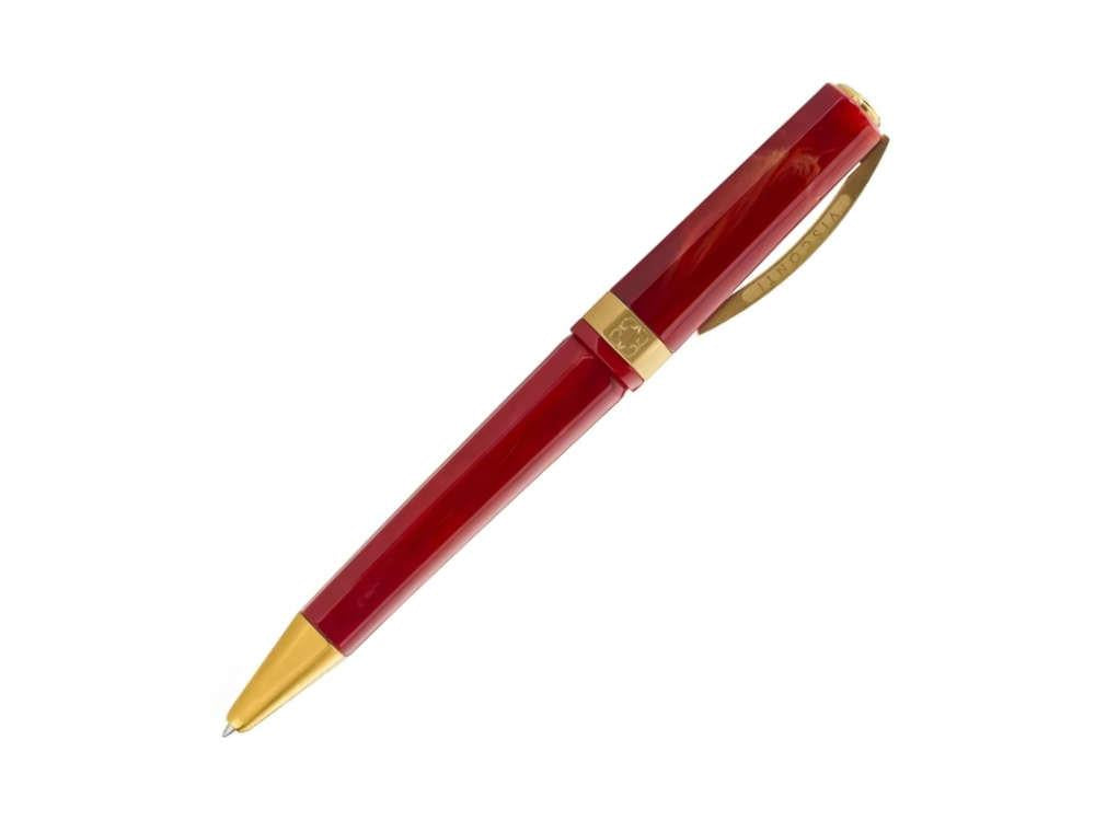 Bolígrafo Visconti Opera Gold, Resina Acrílica, Rojo, KP42-01-BP