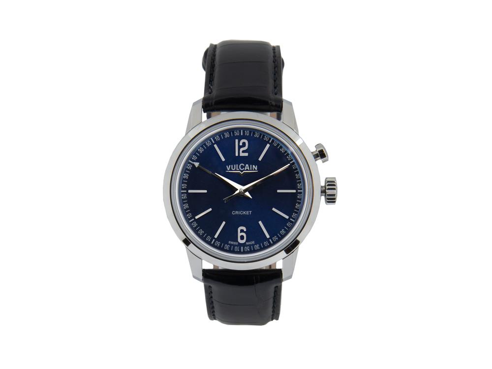 Reloj Manual Vulcain 50s Presidents Tradition, V-10, Azul, 39mm, 100153.297L