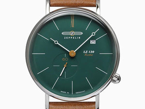 Reloj de Cuarzo Zeppelin LZ120 Rome, Verde, 41 mm, Día, 7138-3