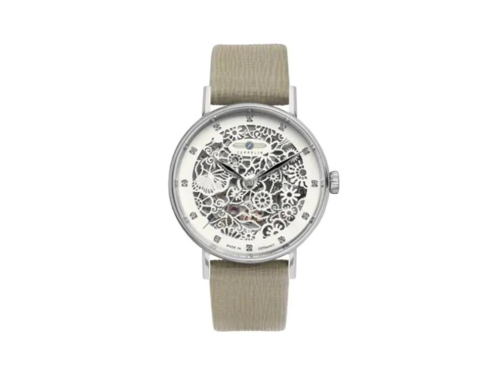 Reloj Automático Zeppelin Princess Of The Sky, Plata, 36 mm, 7461-4