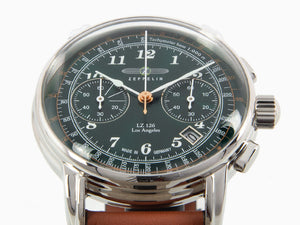 Reloj de Cuarzo Zeppelin LZ126 Los Angeles, Verde, 42 mm, 7614-4