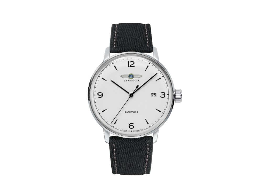 Reloj Automático Zeppelin LZ 129 Hindenburg, Blanco, 40 mm, Día, 8064-1N