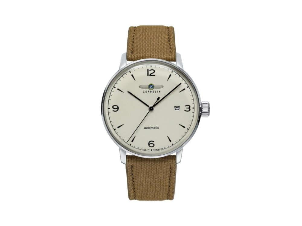 Reloj Automático Zeppelin LZ 129 Hindenburg, Beige, 40 mm, Día, 8064-5n