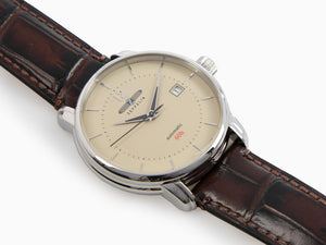 Reloj Automático Zeppelin LZ 120 Bodensee, Beige, 40cm, Correa de piel, 8160-5