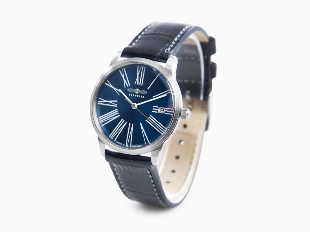 Reloj de Cuarzo Zeppelin Flatline Lady, Azul, 36 mm, 8345-3