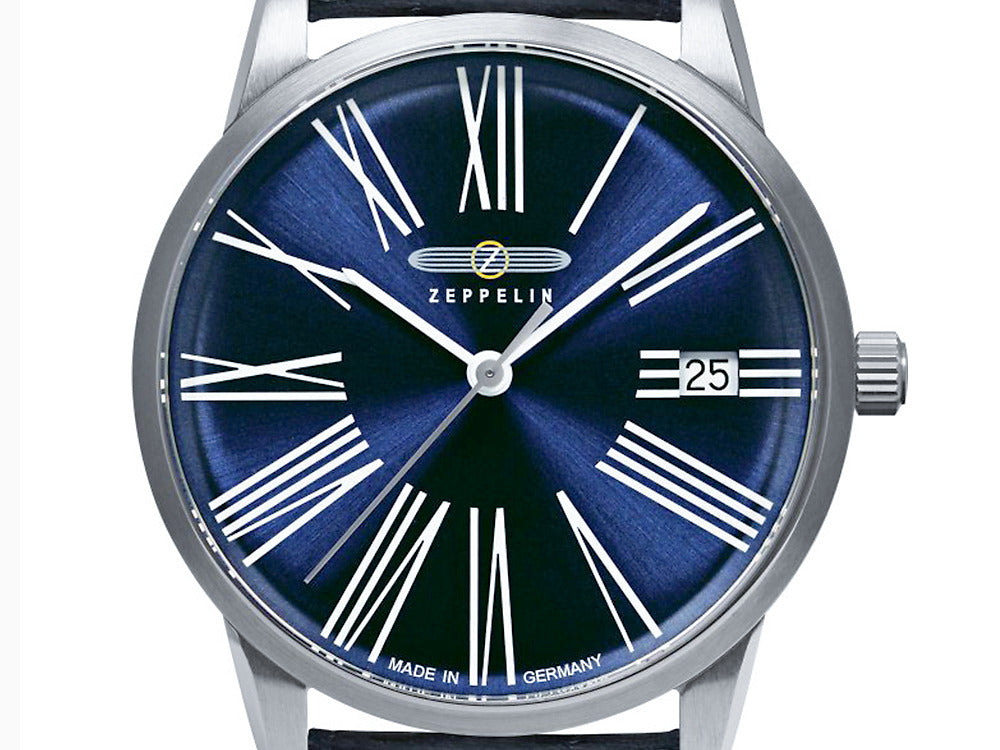 Reloj de Cuarzo Zeppelin Flatline Lady, Azul, 36 mm, 8345-3