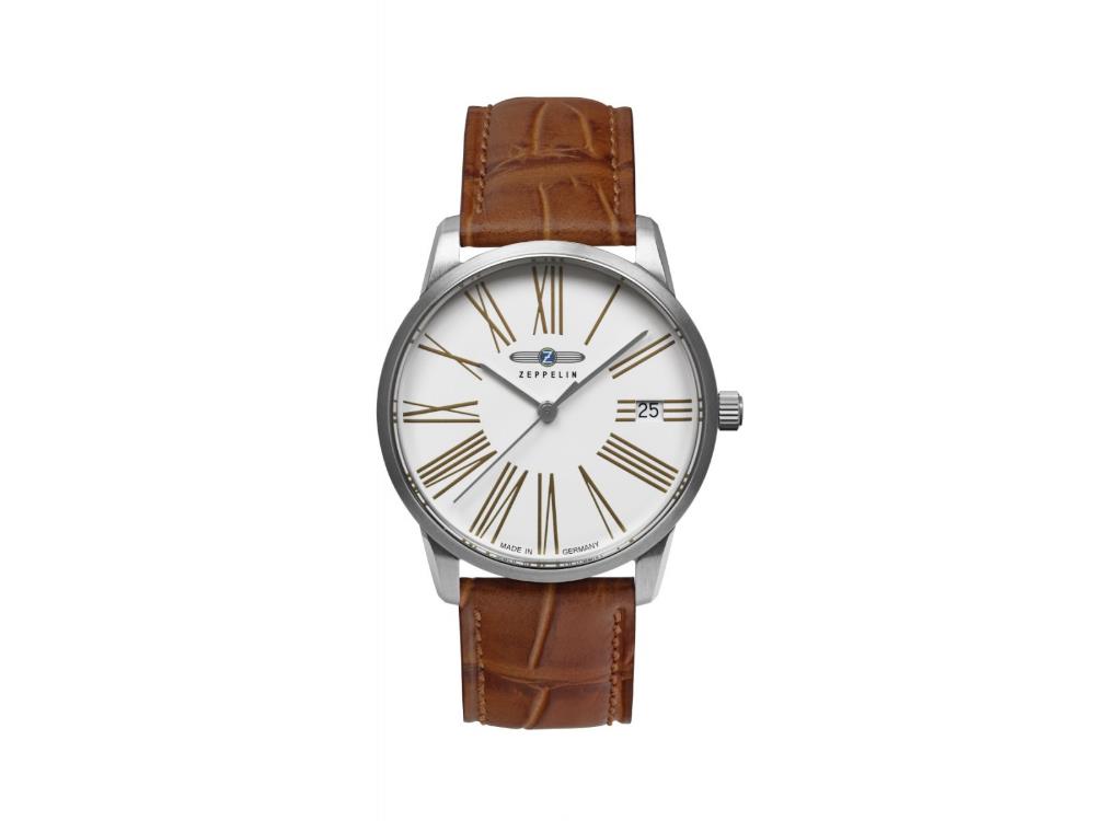 Reloj de Cuarzo Zeppelin Flatline, Blanco, 36 mm, 8347-4