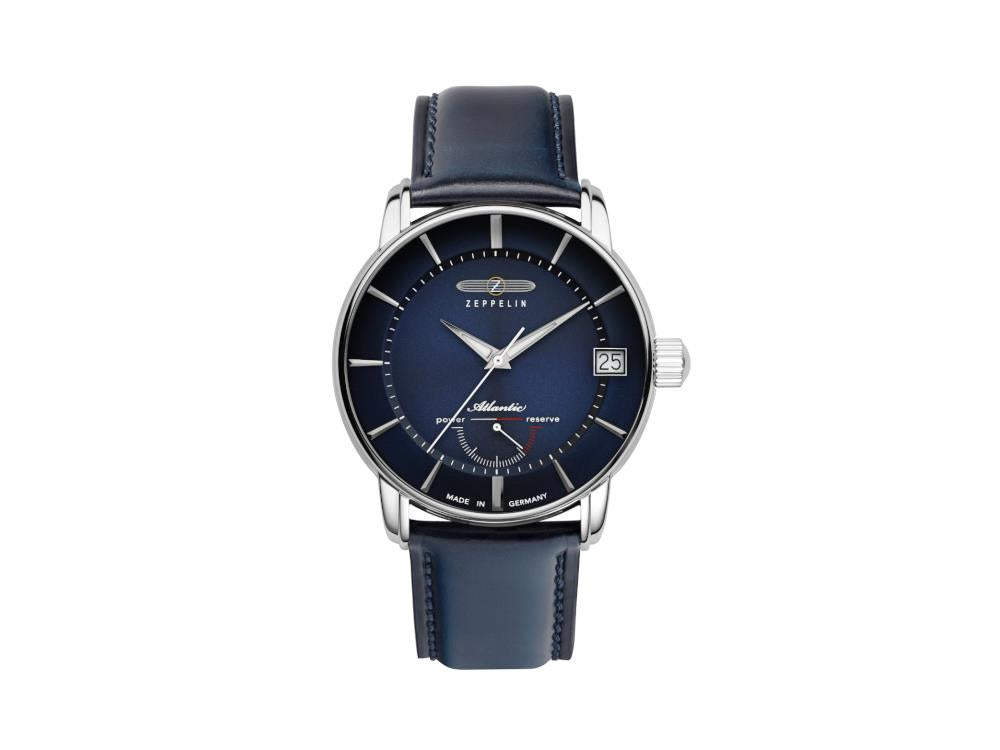 Reloj Automático Zeppelin Atlantic, Azul, 43 mm, Día, LE, 8416-3