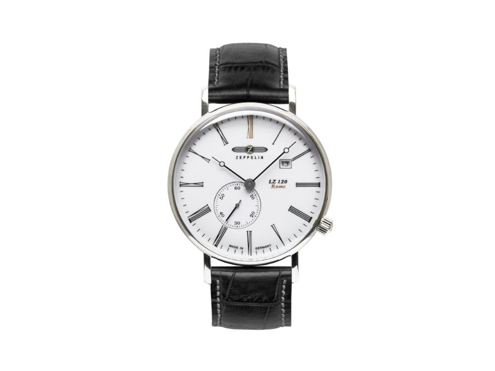 Reloj de Cuarzo Zeppelin LZ120 Rome, Blanco, 41 mm, Día, 7134-1