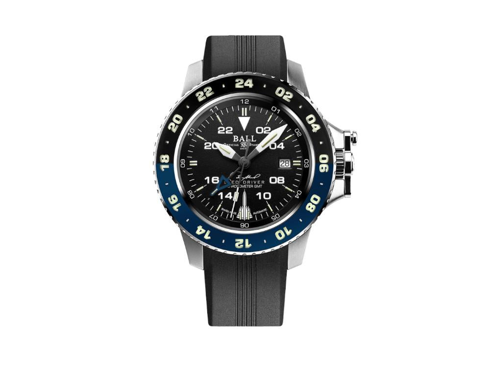 Reloj Automático Ball Engineer Hydrocarbon AeroGMT Sled Driver, Negro, COSC