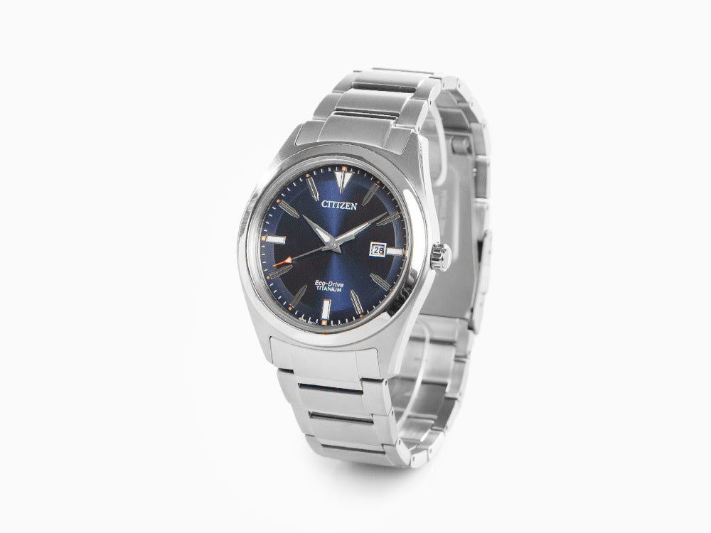 Reloj de Cuarzo Citizen Super Titanium, Eco Drive J810, 41,5mm, Azul, AW1640-83L